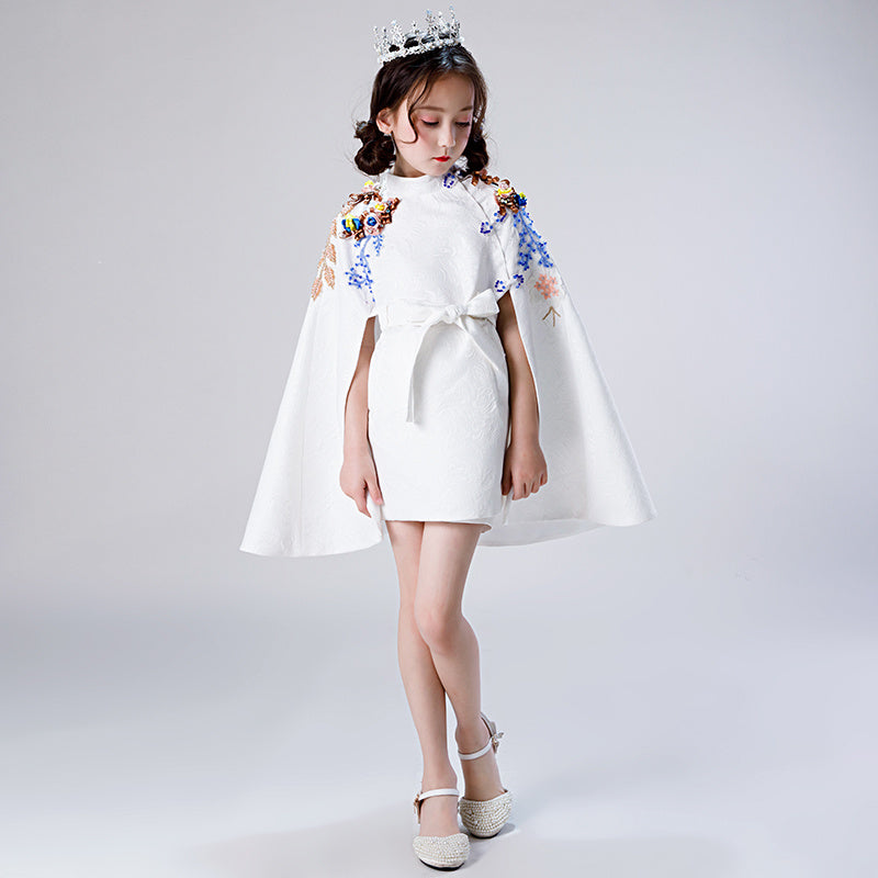 Children's Dress Princess Fashion White